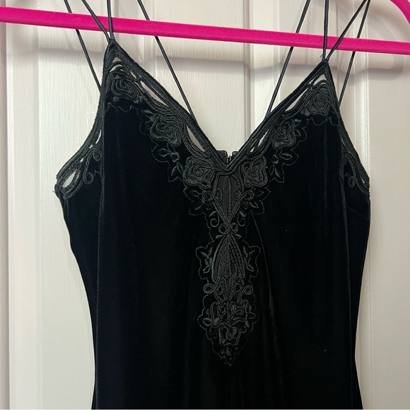Vintage 90's Y2K Caché Velvet Maxi Slip Dress - Picture 3 of 14